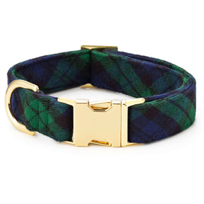 Black Watch Plaid Flannel Lady Bow Collar