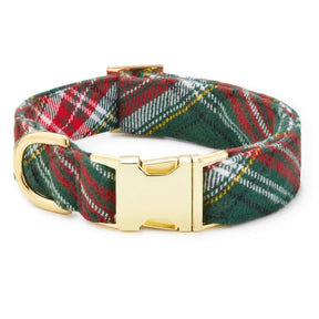 Holly Jolly Plaid Flannel Collar Walk Set