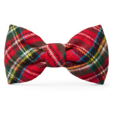 Tartan Plaid Flannel Dog Bow Tie