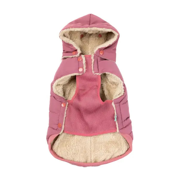 FuzzYard Essential Puffer Jacket - Mauve Pink