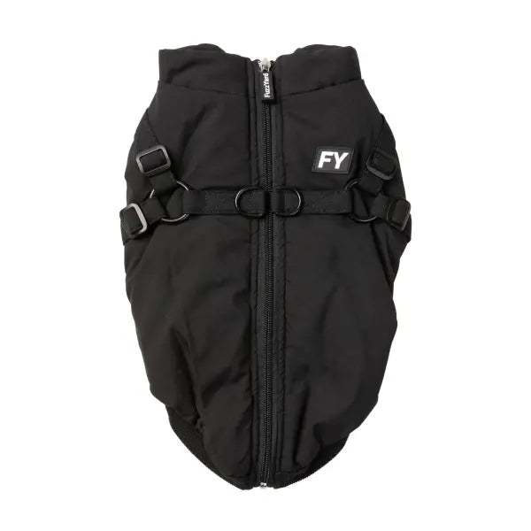 FuzzYard Flash Dog Harness Jacket - Black