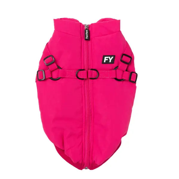 FuzzYard Flash Dog Harness Jacket - Magenta