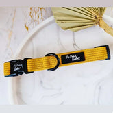 Mustard Yellow Luxury Corduroy Dog Collar